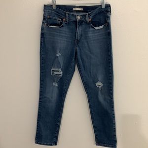 Levi’s Women’s Ripped Boyfriend Jeans 30x27